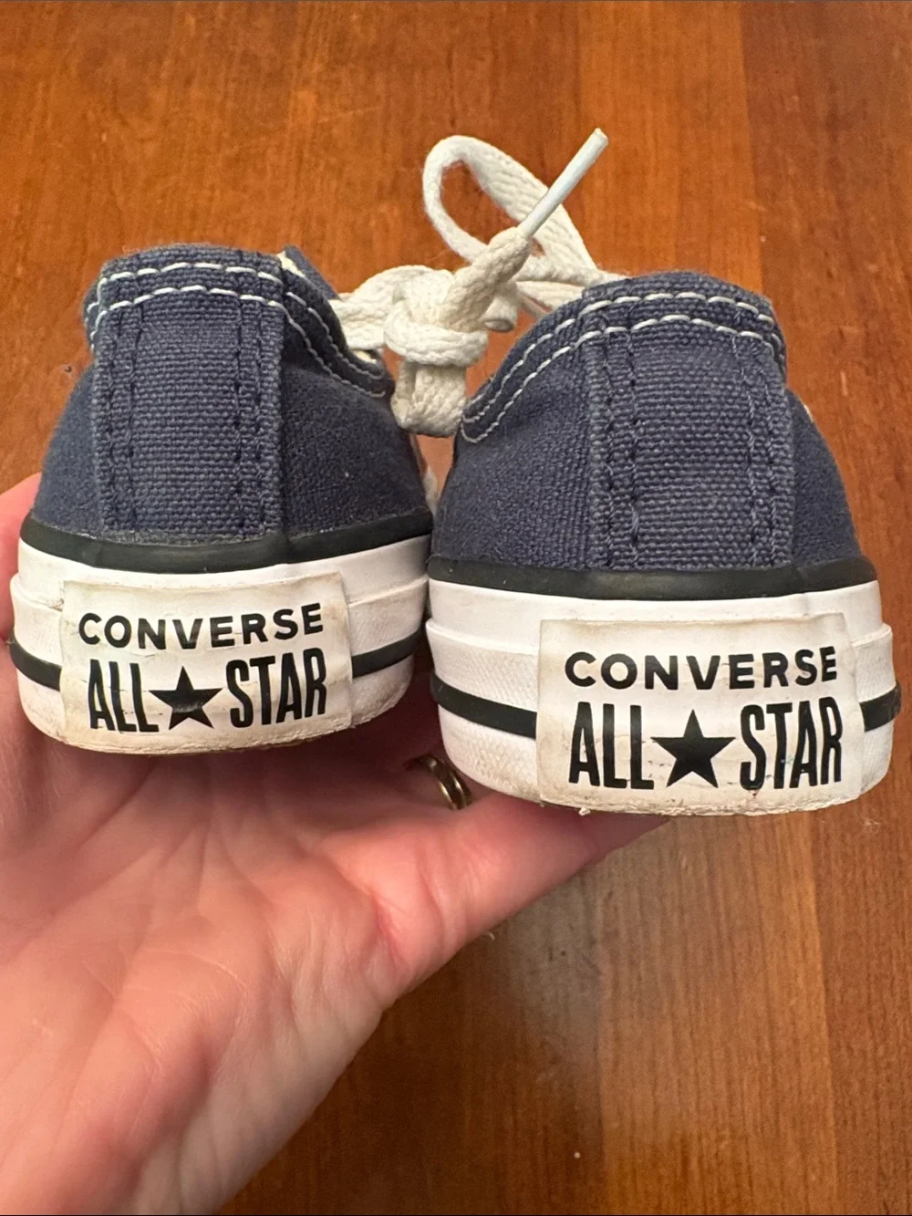 Converse Kids Low-Top Sneakers in Navy and White - Picture 5 of 9